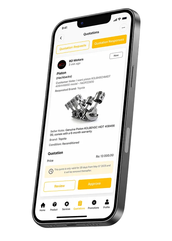 AutoNova Spare Parts Mobile App